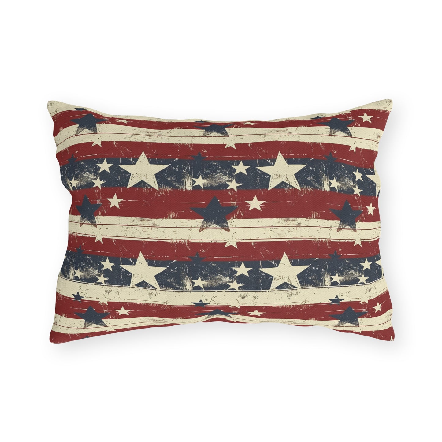 Stars & Stripes - Outdoor Throw Pillow