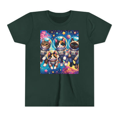 Kids Cats In Space TShirt Kids Graphic Tee