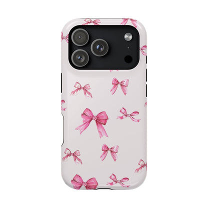 Coquette Pink Bow MagSafe iPhone Case