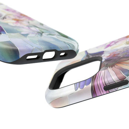 Stained Glass Hummingbird MagSafe iPhone Case