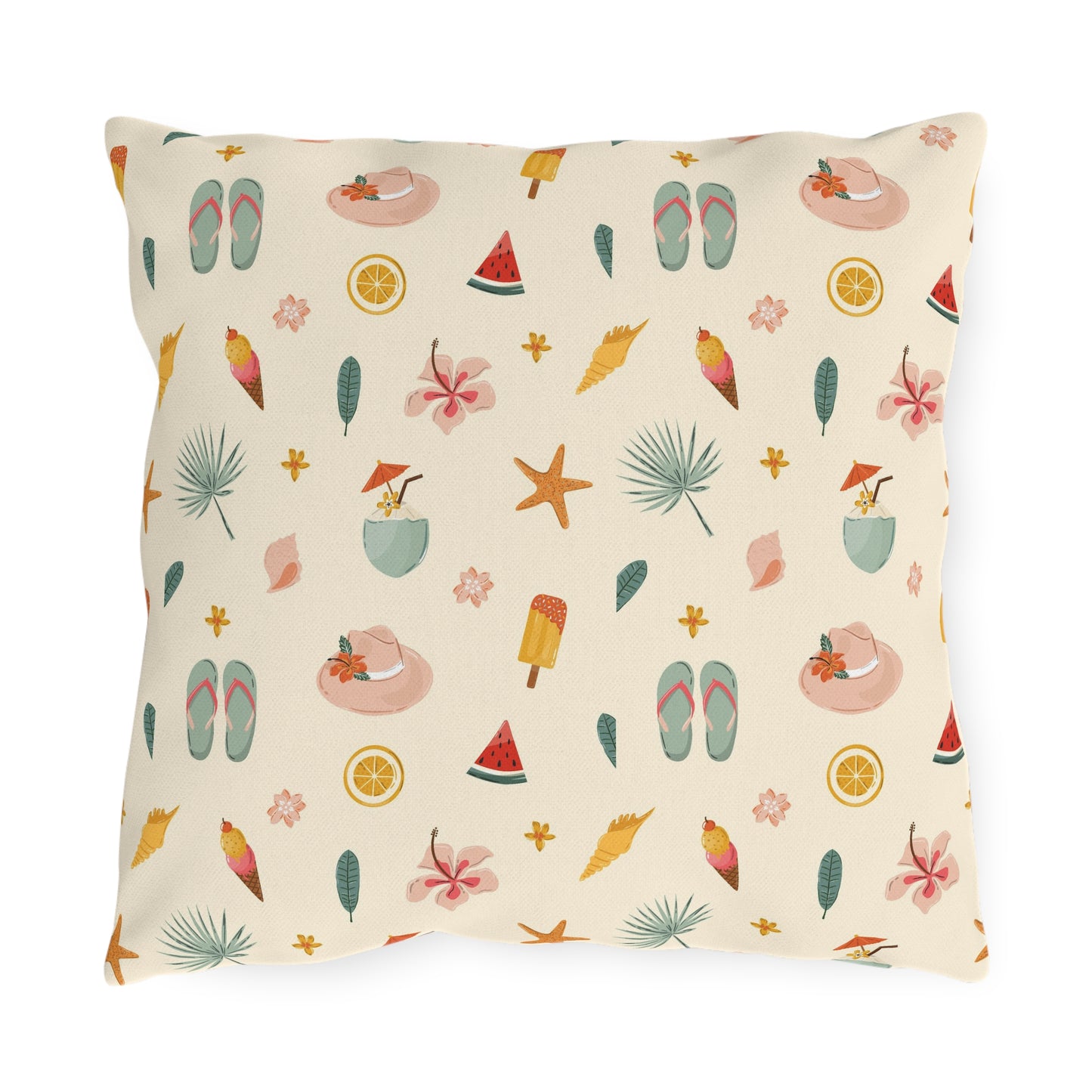 Summer Themed - Outdoor Throw Pillow