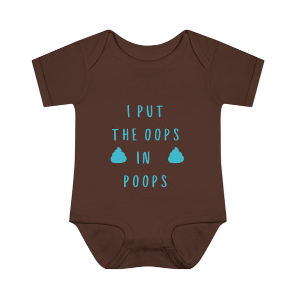 I Put the Oops in Poops Baby Bodysuit