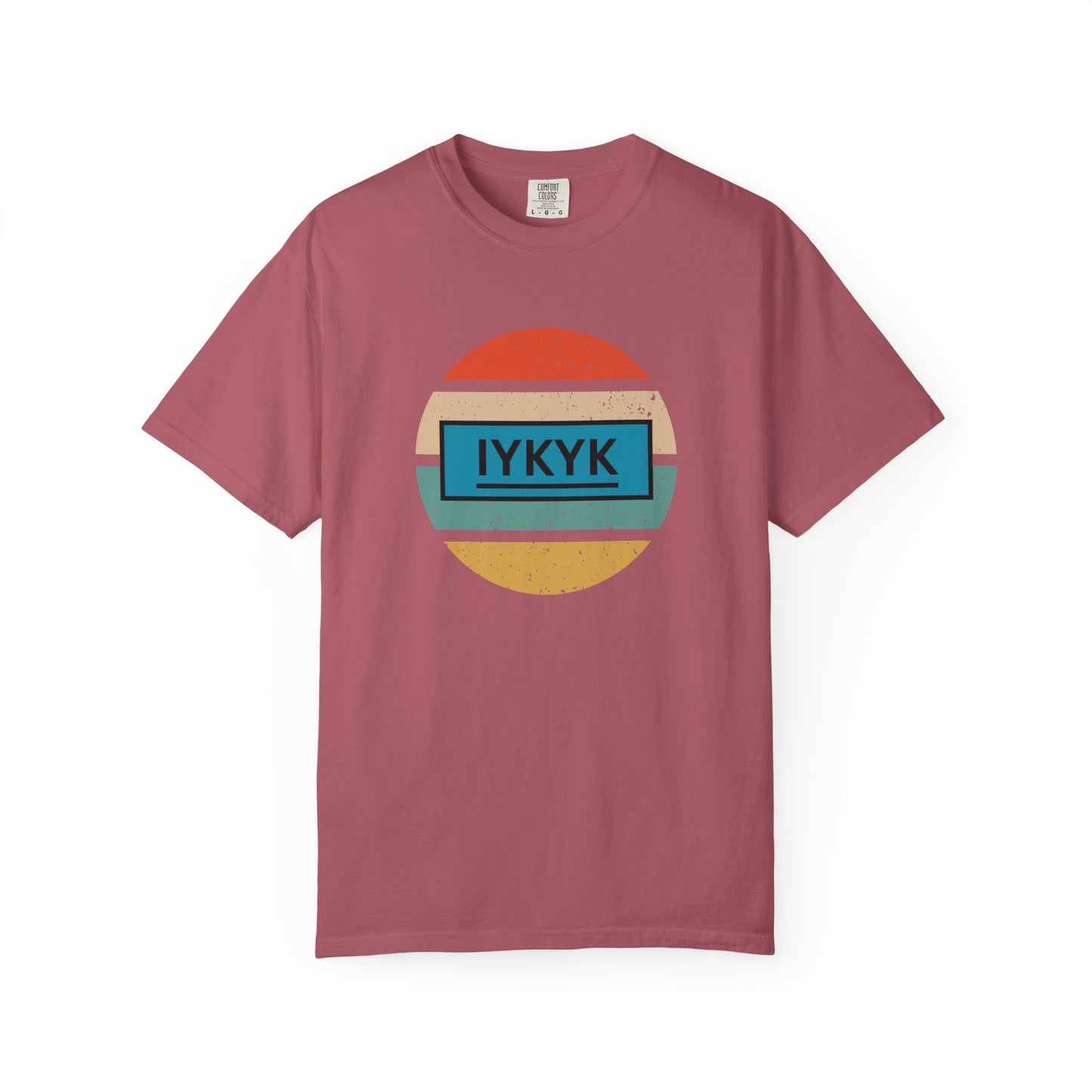 IYKYK Vintage Style Tee with Retro Rainbow