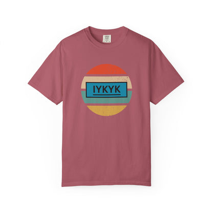 IYKYK Vintage Style Tee with Retro Rainbow