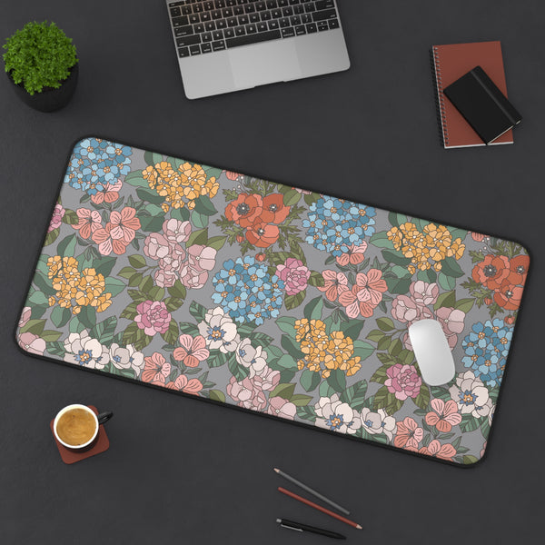 Floral Pattern Desk Mat