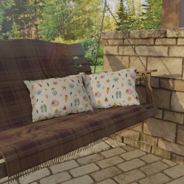 Summer Fun Patterned Outdoor Pillow