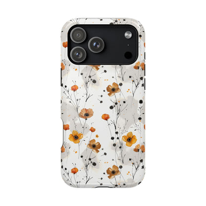 Orange and Yellow Floral MagSafe iPhone Case