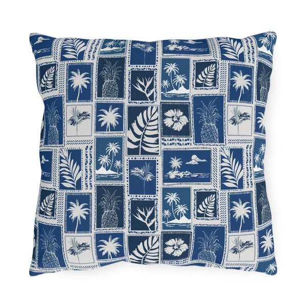 Palm Trees & Pineapples Tropical - Outdoor Pillow