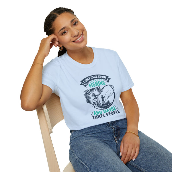 I Like Fishing and 3 People - Classic T-Shirt