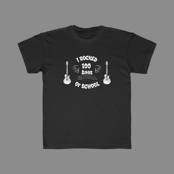 Kids I Rocked 100 Days of School - Regular Fit Tee - Front Only