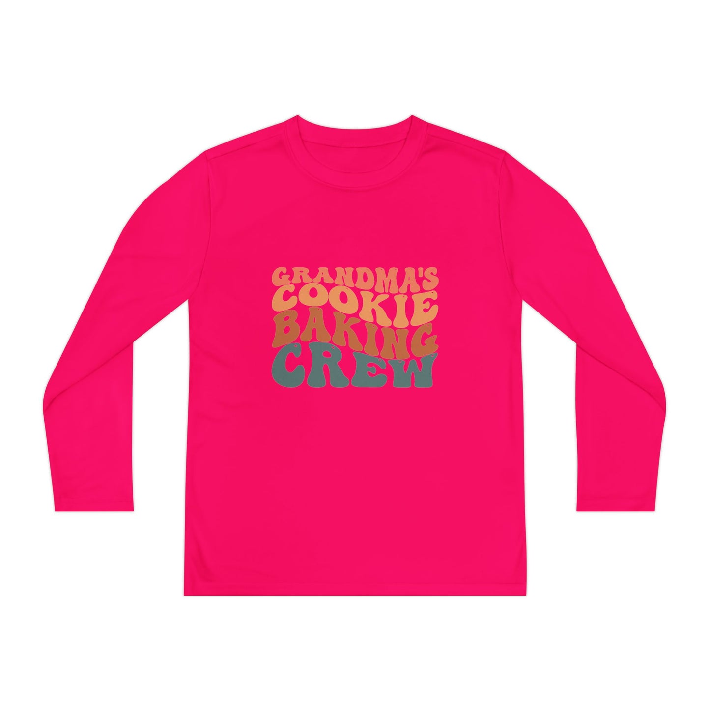 Kids Long Sleeve Grandma Cookie Baking Crew