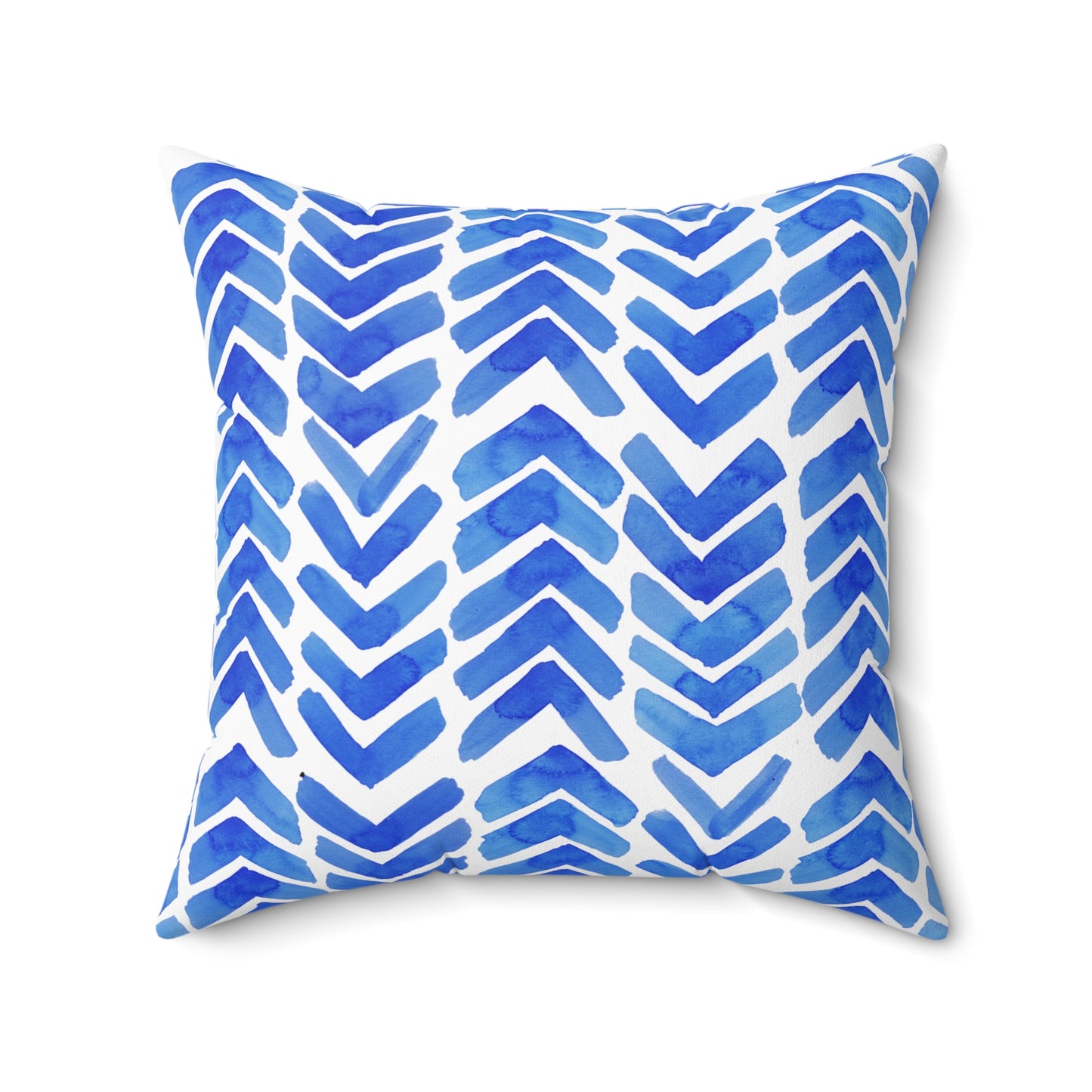 Blue Chevron - Indoor Throw Pillow