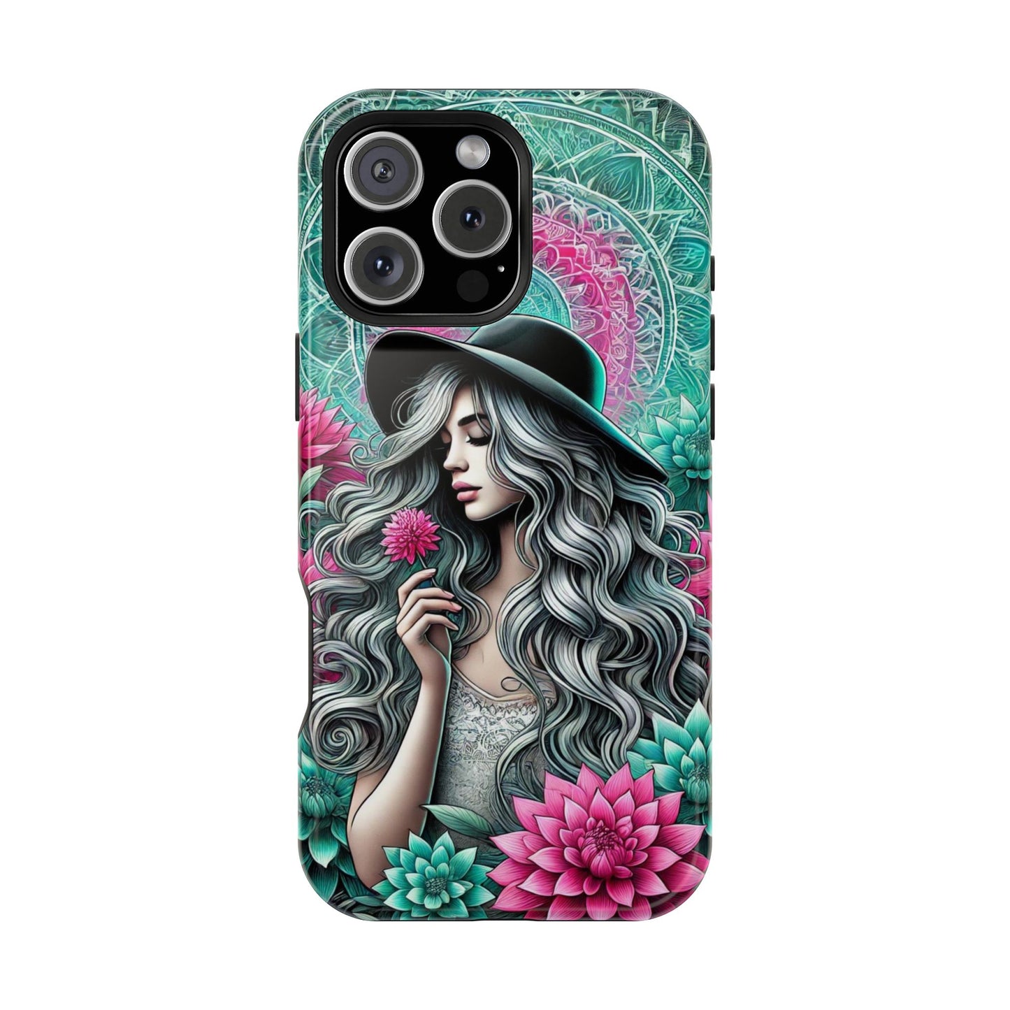 Boho Chic Floral MagSafe iPhone Case