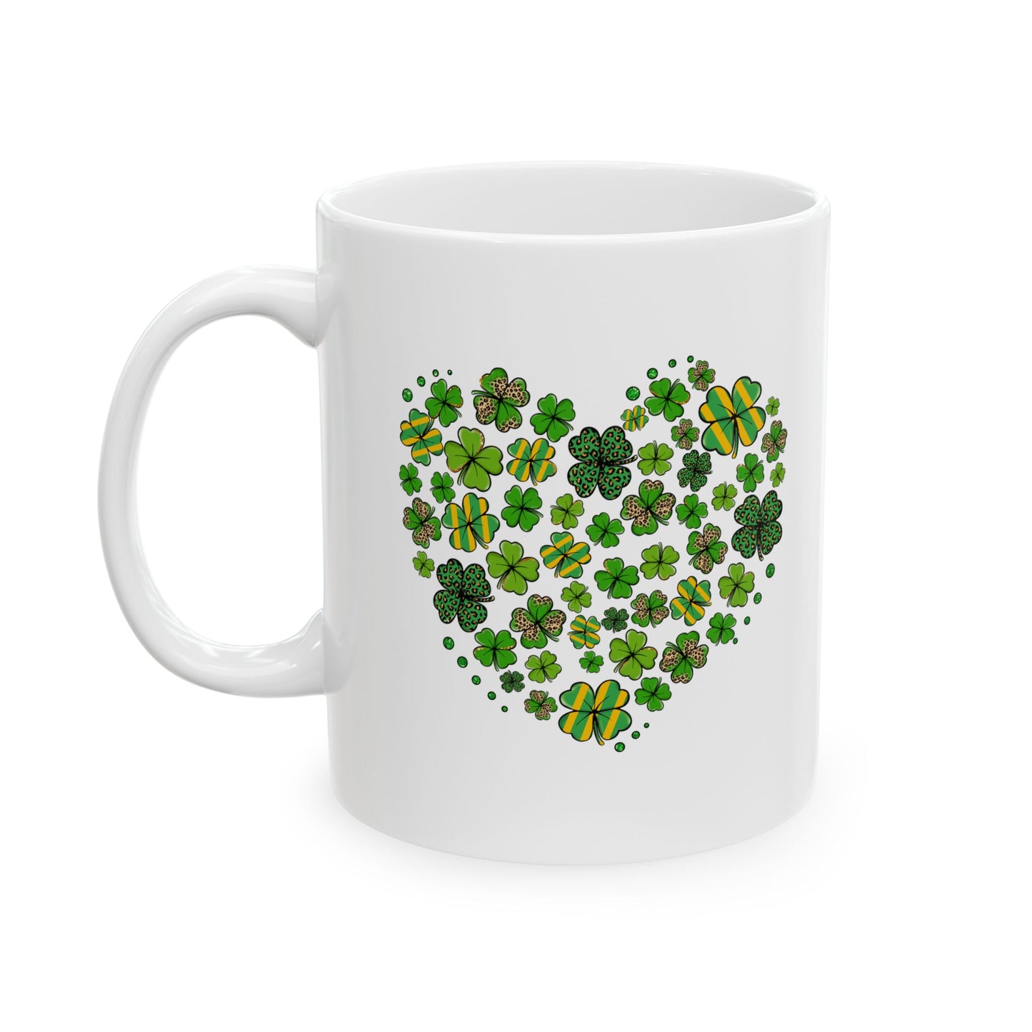 Shamrock Heart | St. Patrick's Day Coffee Mug | 11oz 15oz