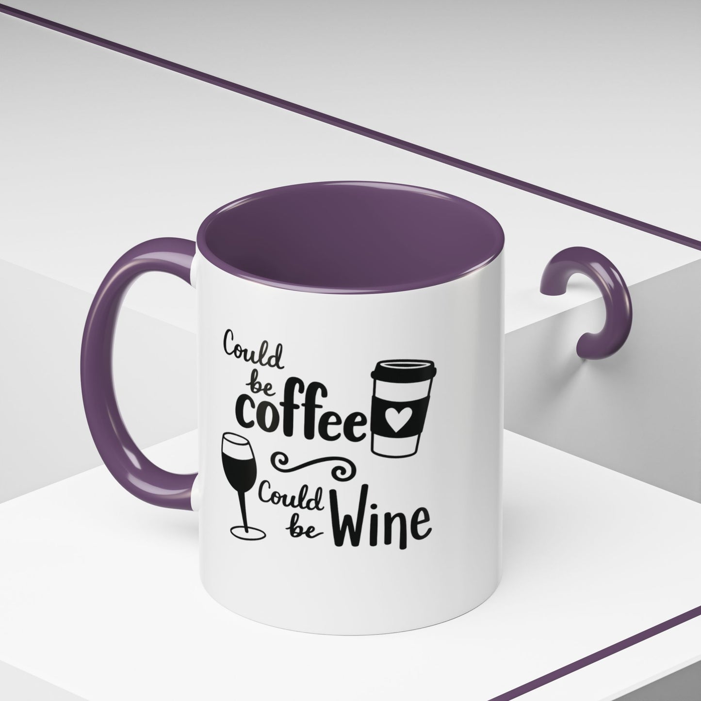Could Be Coffee Could Be Wine Mug | Accent Coffee Mug Funy Gift Idea Co-Work Present Mom Life