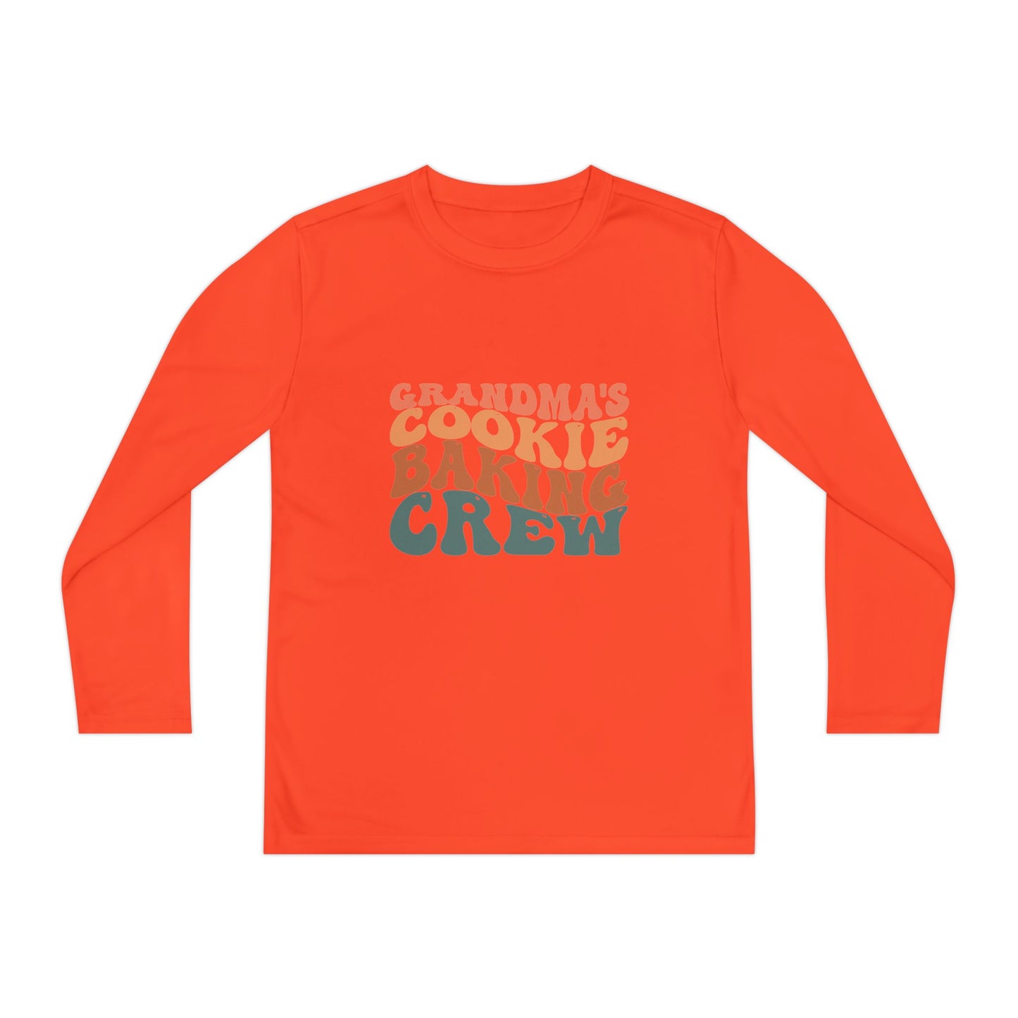 Kids Long Sleeve Grandma Cookie Baking Crew