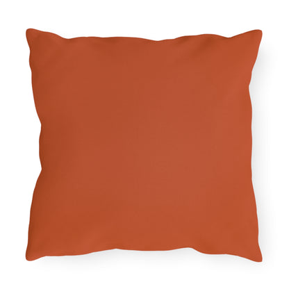 Cutest Pumpkin in the Patch Plaid Outdoor Pillow — Fall Gingham Decorative Pillow