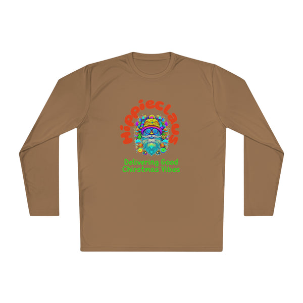 Unisex Long Sleeve TShirt Hippie Claus Graphic Tshirt Funny Tee