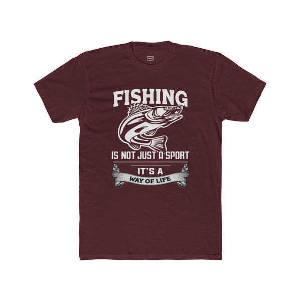 Fishing Is a Way of Life Mens Cotton Tshirt Fishing Tee Graphic Tee