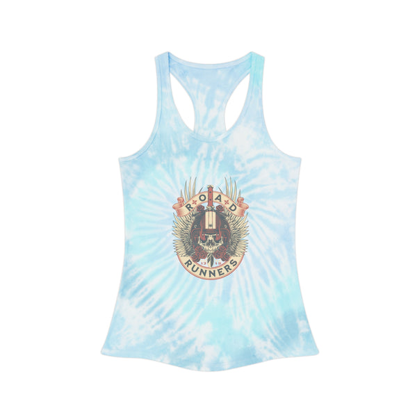Women's Road Runners Motorcycle Club Tie Dyed Racerback Tank Top