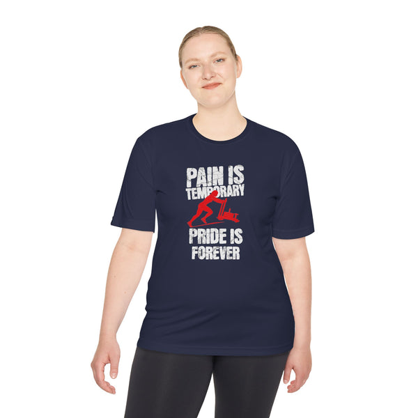 HYROX Inspired Women’s Performance Tee - Pain Is Temporary Pride Is Forever