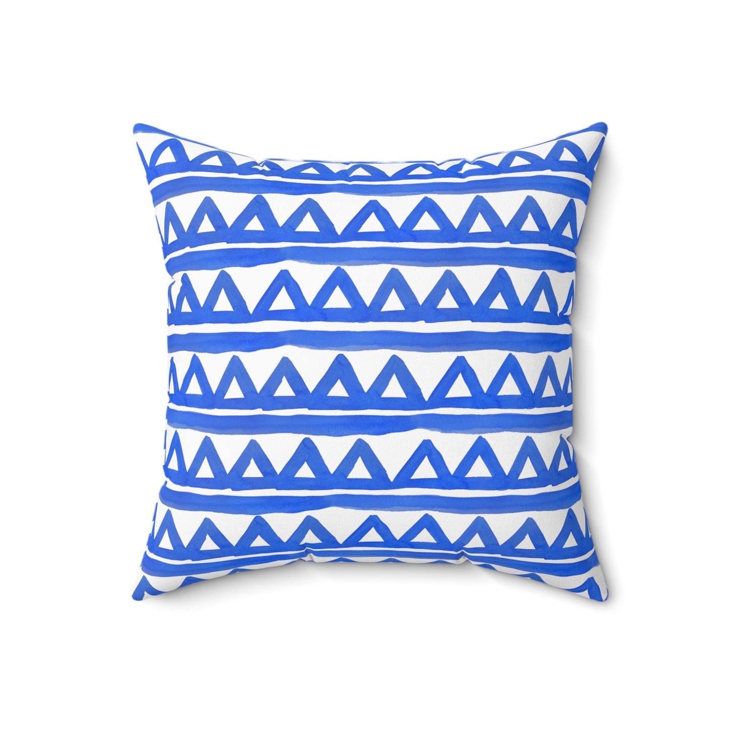 Blue Geometric - Indoor Throw Pillow