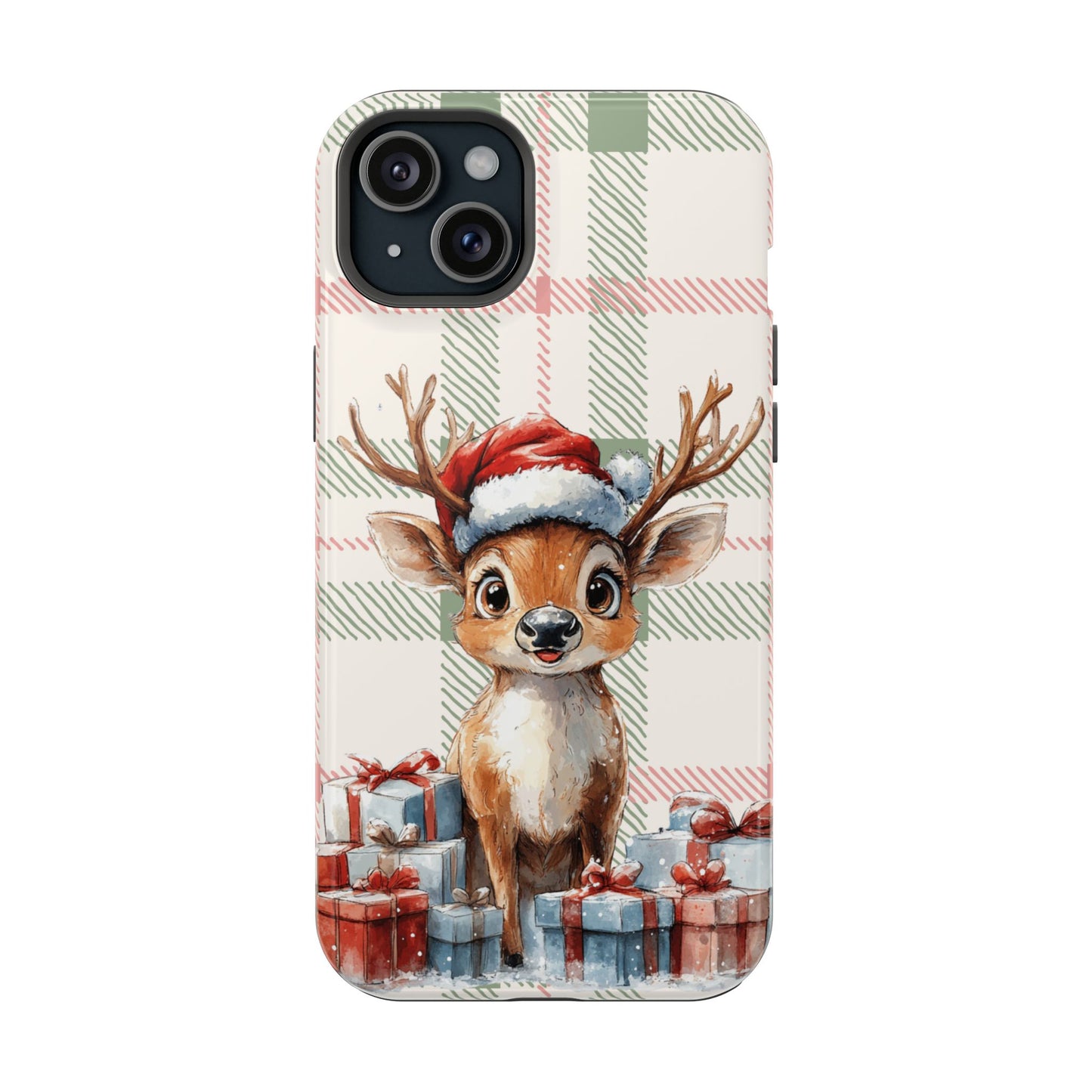 Festive Reindeer MagSafe Christmas iPhone Case