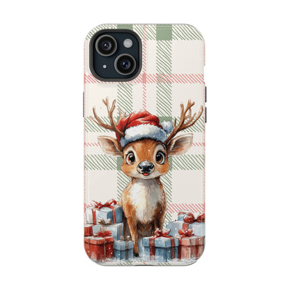 Festive Reindeer MagSafe Christmas iPhone Case