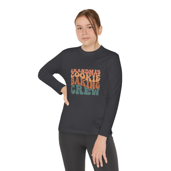 Kids Long Sleeve Grandma Cookie Baking Crew