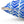 Blue Chevron - Indoor Throw Pillow