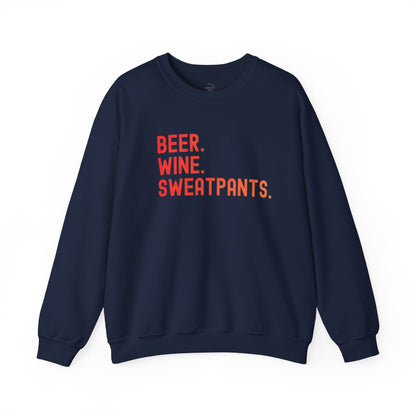 Beer Wine Sweatpants Crewneck Sweatshirt