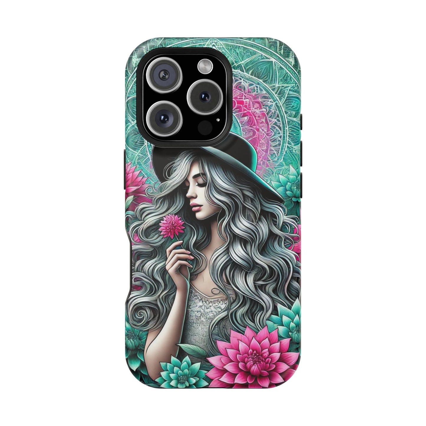 Boho Chic Floral MagSafe iPhone Case