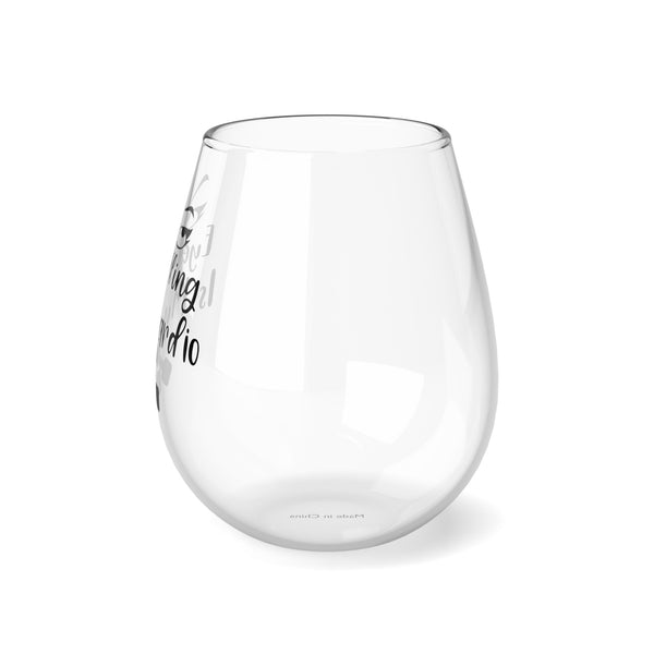 Eye Rolling Is My Cardio Stemless Wine Glass, 11.75oz