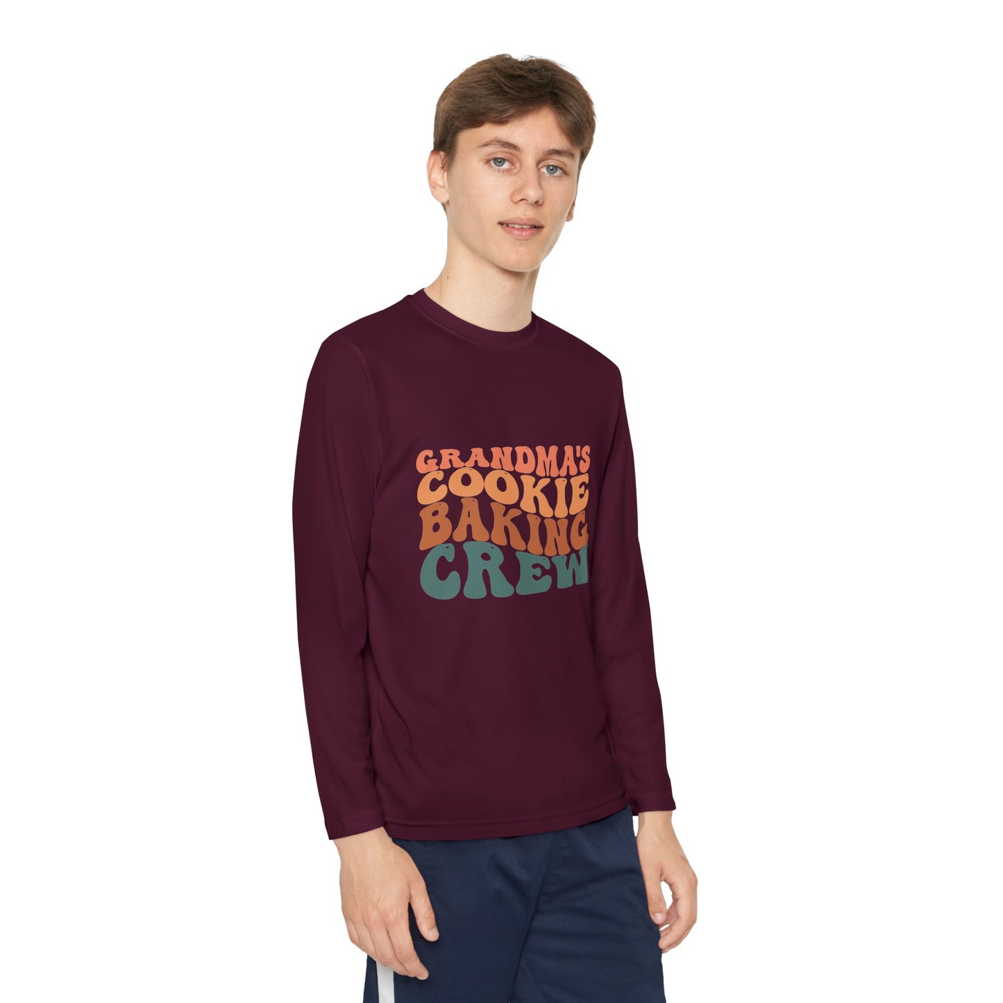 Kids Long Sleeve Grandma Cookie Baking Crew