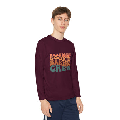 Kids Long Sleeve Grandma Cookie Baking Crew