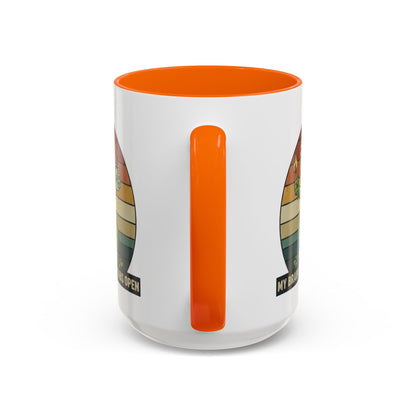 "Too Many Tabs Open" Retro Frog Accent Mug - 11oz & 15oz Ceramic Coffee Cup