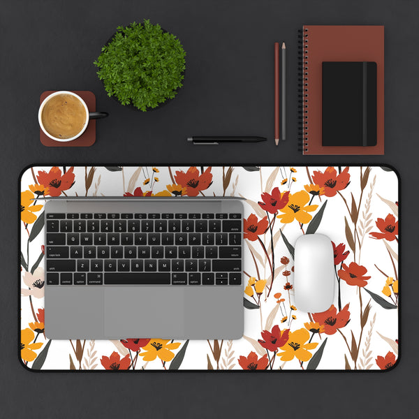 Autumn-Inspired Floral Desk Mat