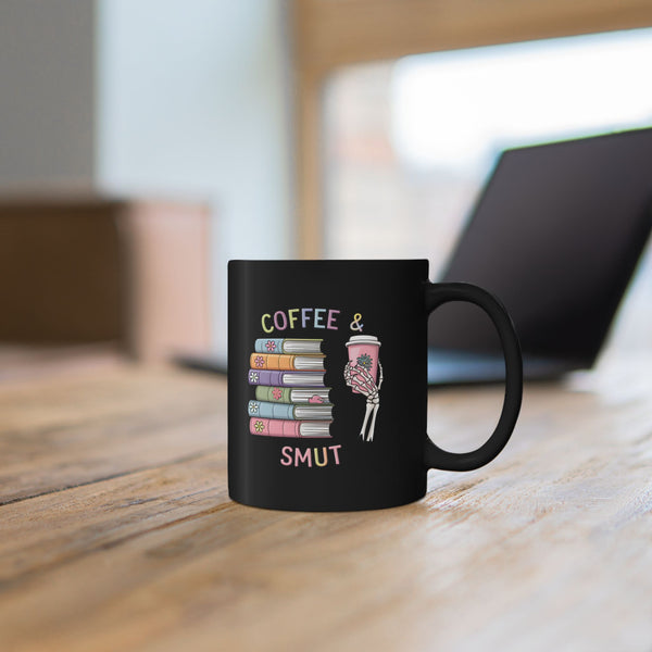 Coffee & Smut Ceramic Black Mug