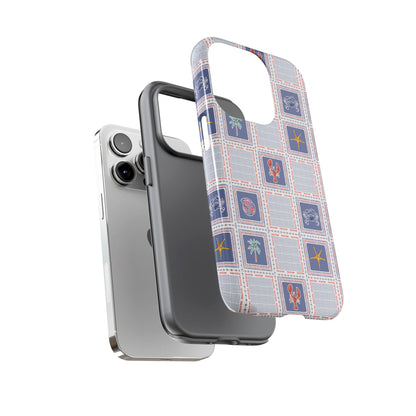 Lobsters Sailboats Seashells - Cell Phone Tough Case