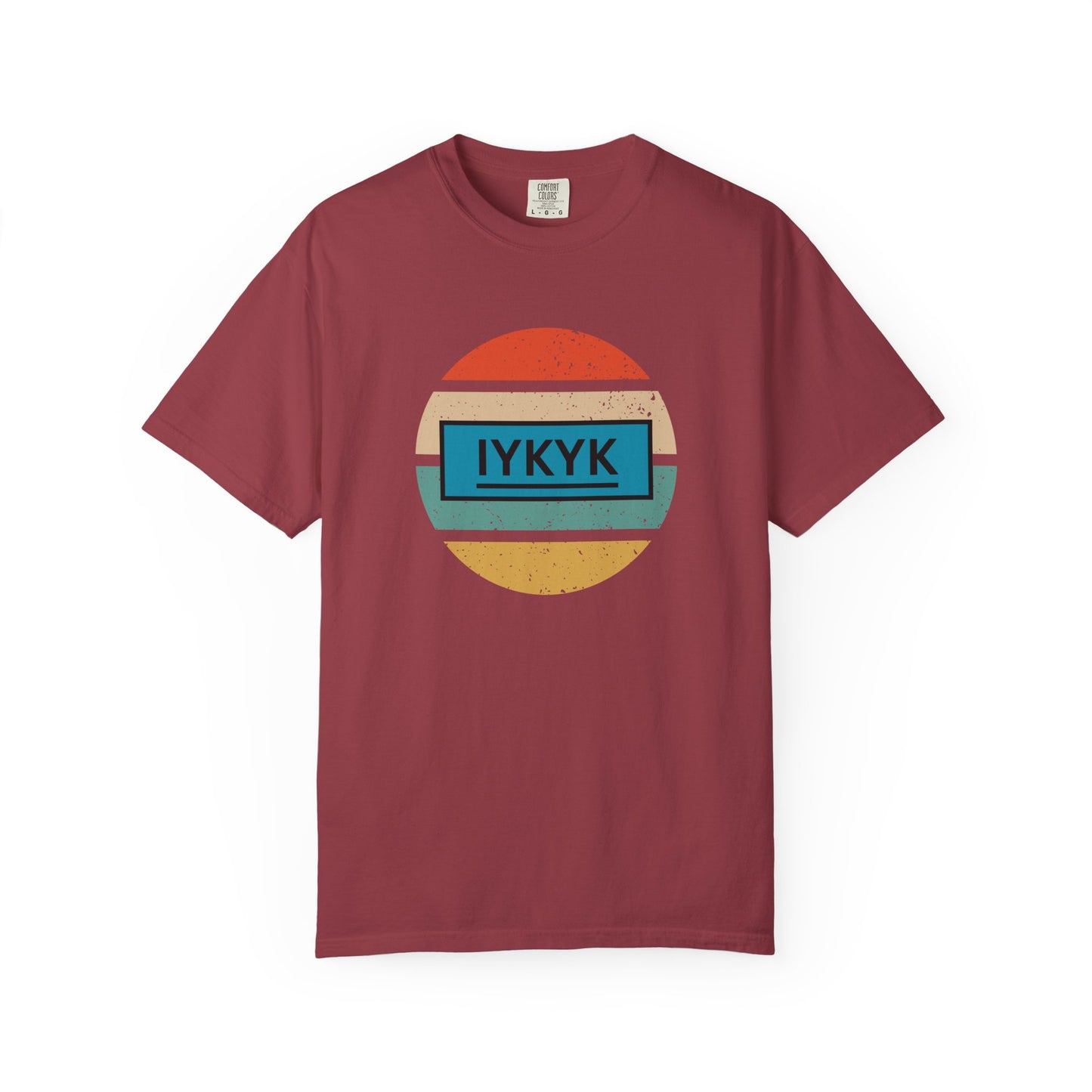 IYKYK Vintage Style Tee with Retro Rainbow