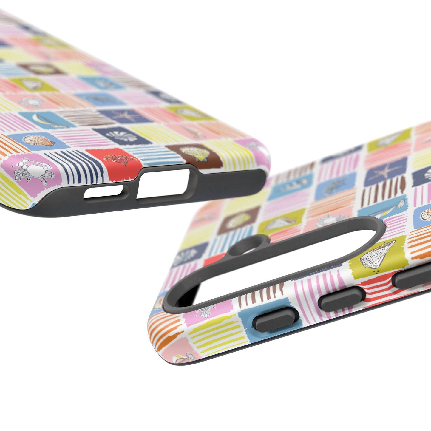 Colorful Seashells Sailboats and Starfish Summer Themed Phone Case