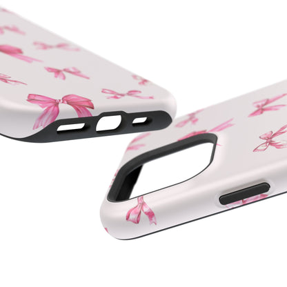Coquette Pink Bow MagSafe iPhone Case
