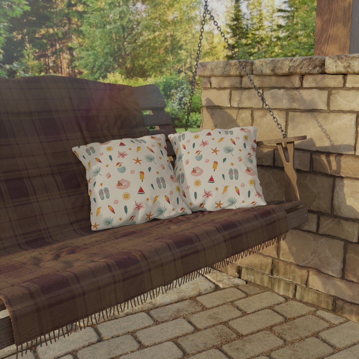 Summer Themed - Outdoor Throw Pillow