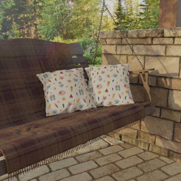 Summer Fun Patterned Outdoor Pillow