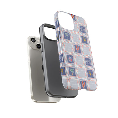 Lobsters Sailboats Seashells - Cell Phone Tough Case