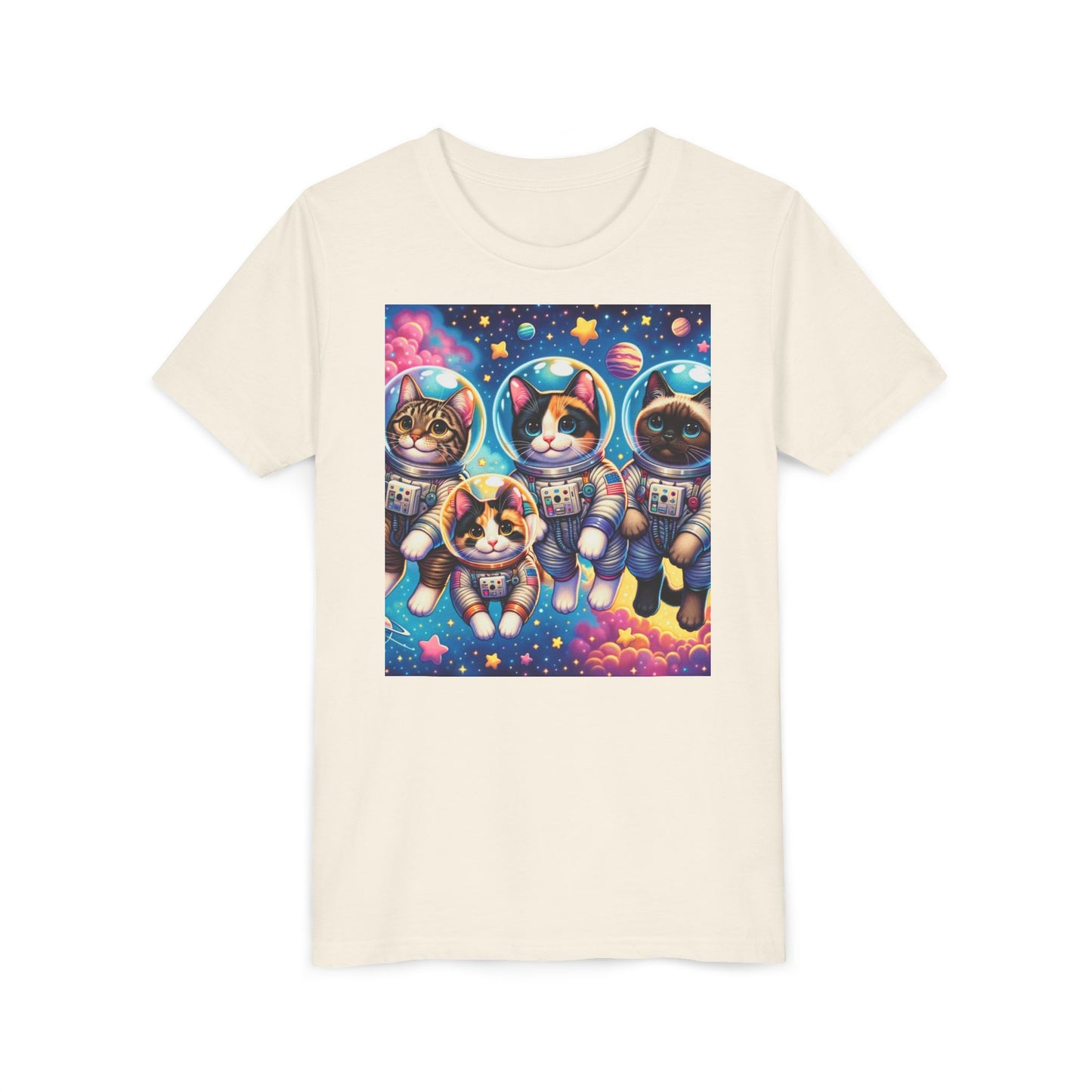Kids Cats In Space TShirt Kids Graphic Tee