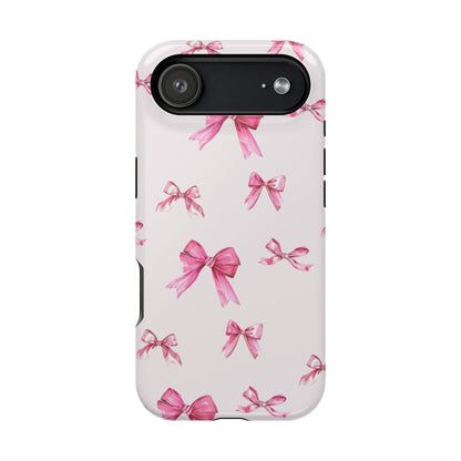 Coquette Pink Bow MagSafe iPhone Case