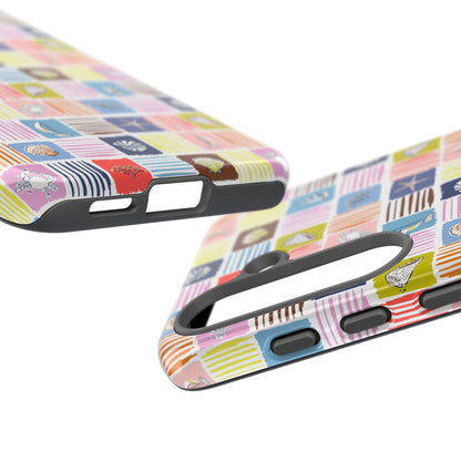 Colorful Seashells Sailboats and Starfish Summer Themed Phone Case