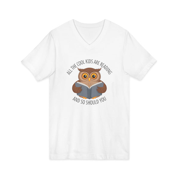 All The Cool Kids Are Reading Women’s V-Neck