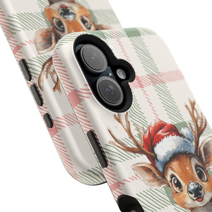 Festive Reindeer MagSafe Christmas iPhone Case